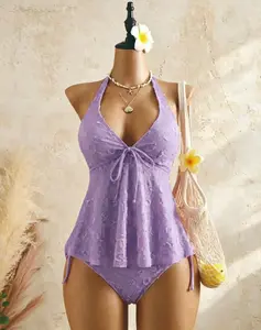 Women's Fashion Tankini Set, Stylish Two-Piece Swimwear, Comfortable Beachwear, Swimsuit, Perfect for Pool Parties and Vacations