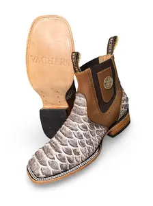 Botin Vaquero Print Ostion Piton Para Caballero
