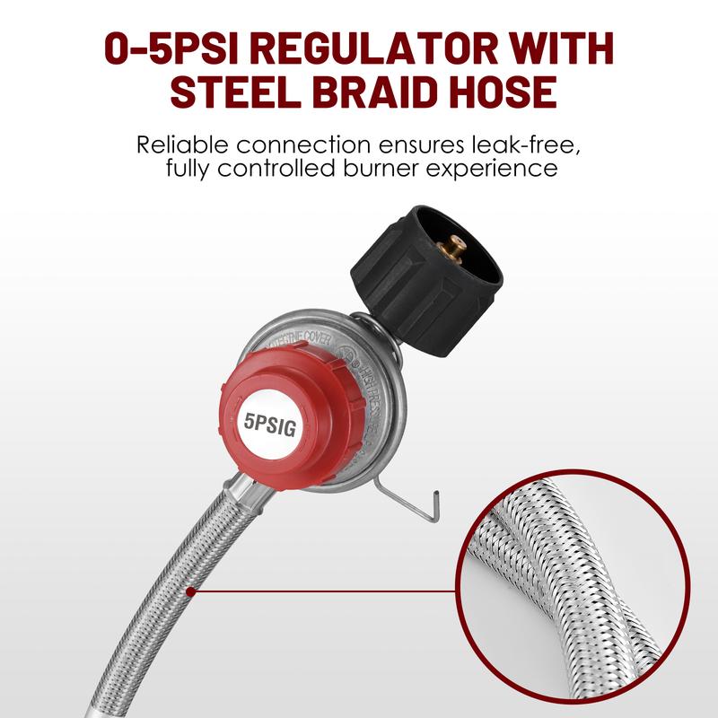 ARC Single Burner Propane Stove,55,000BTU Outdoor Propane Stove Burner Cooker for Cooking for Turkey Fry,Homebrewing,Crawfish Boil,and More!