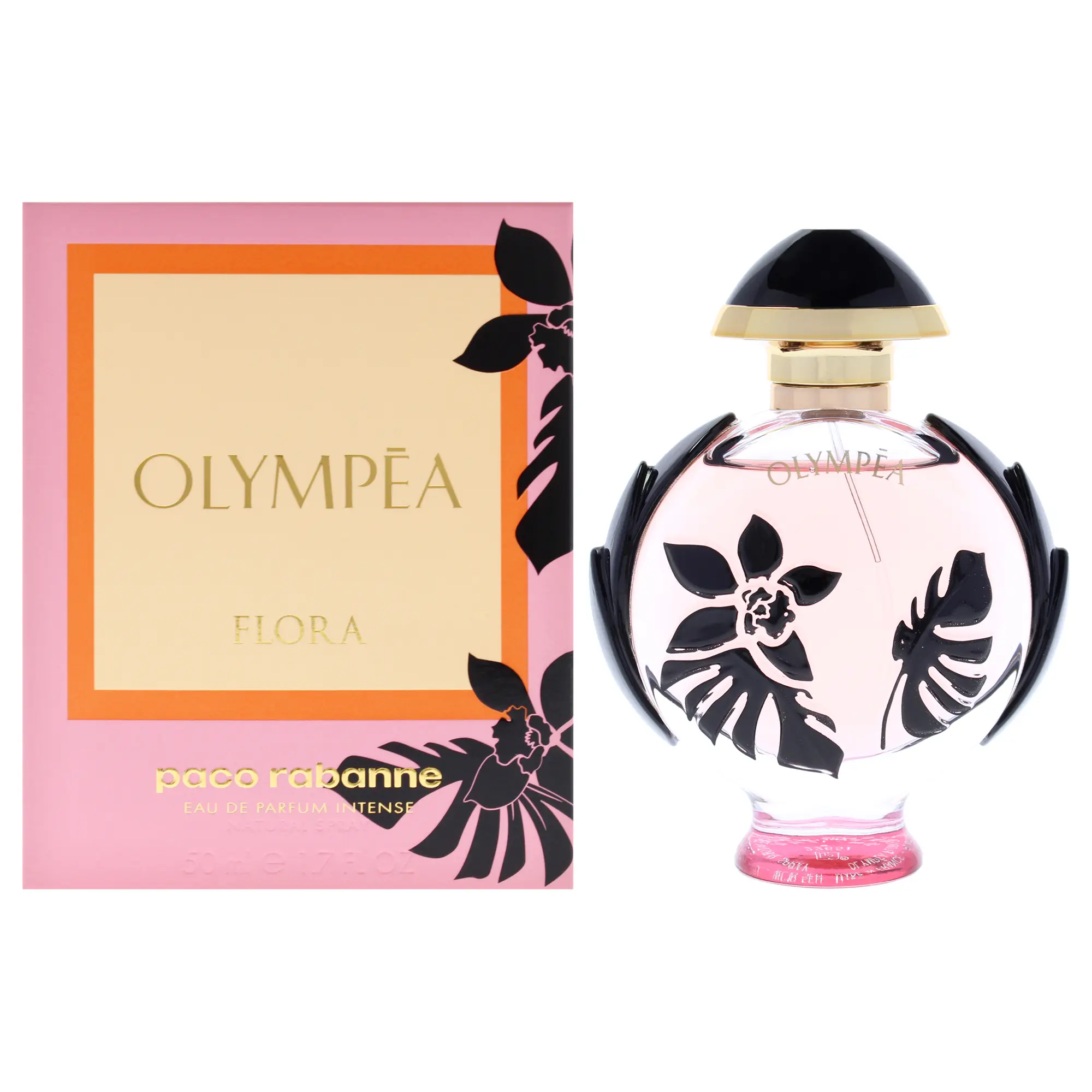 Paco Rabanne Olympea Flora EDP 1.7oz - Intense Lush Floral, Salt-Kissed Skin Scent - Unisex Modern Goddess Fragrance for Beauty & Personal Care