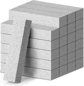 24 Pack Pumice Stone, Gray Pumice Stone for Toilet Bowl Cleaning, Scouring Stick for Cleaning Toilet, Bathroom, Kitchen Sink, Grill (Gray)