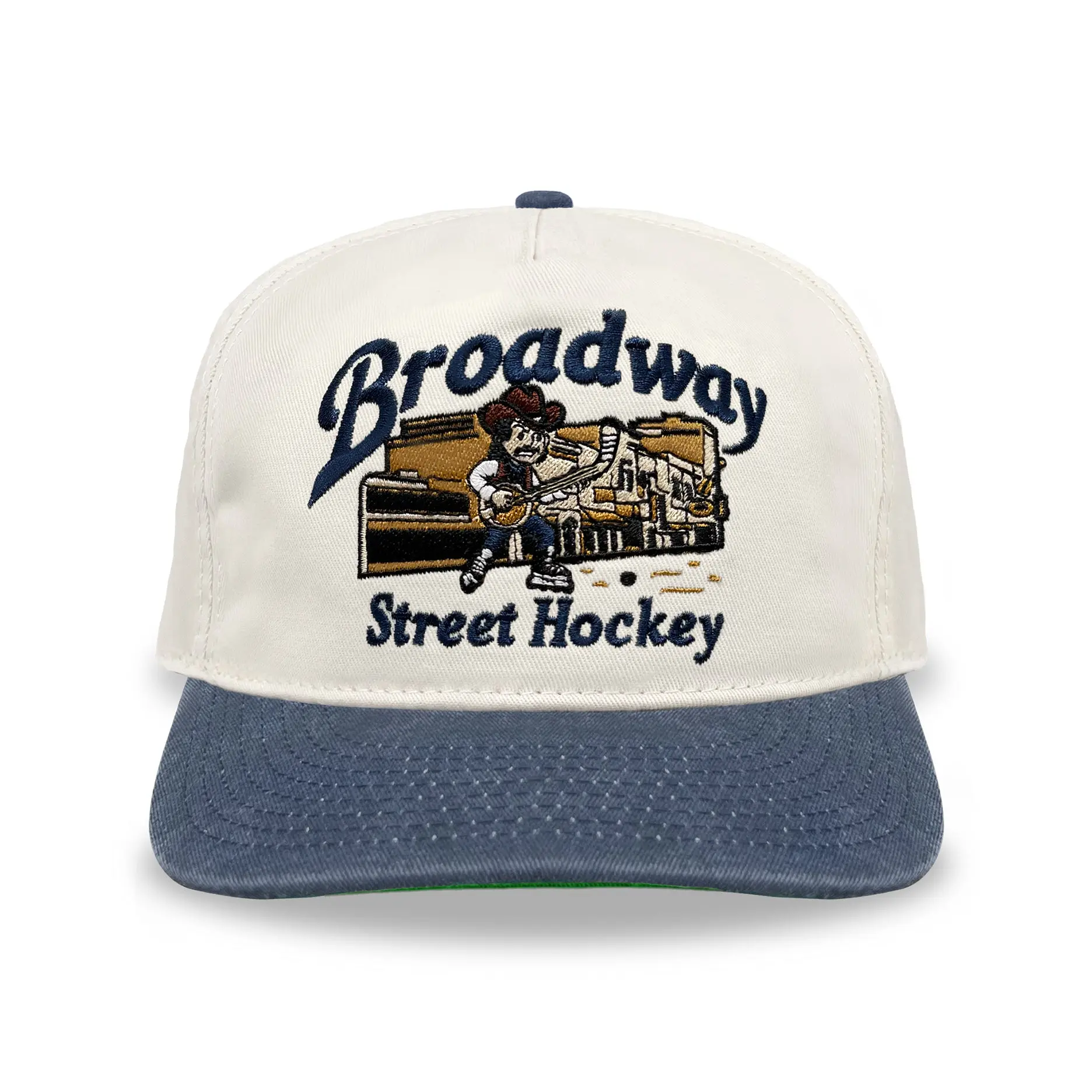 Broadway Street Hockey Snapback: Cream