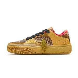 Anta Kyrie Code Chief Sneakers for Men – Vintage-Style Low-Top Fabric and Suede Athletic Shoes Verifiable, with credentials and supporting global authentication