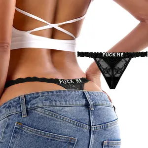 sexy lingerie for women Crystal letters Sexy Lace Thongs for Women, Floral Sheer Lace Design, Low Rise T-back Panties, Soft Stretch Fabric, Delicate and Tempting Underwear for Daily or Date Night