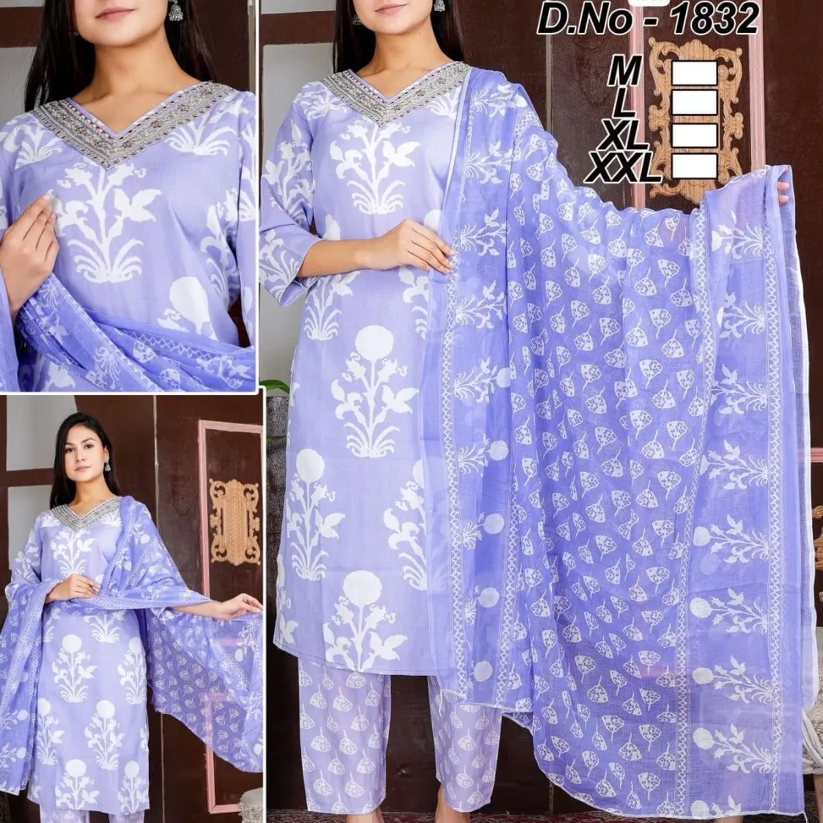 Set of 3 Pure Cotton Kurthi for Women - Overalls - Womenswear