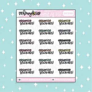 Organize Stickers Doodle Sticker