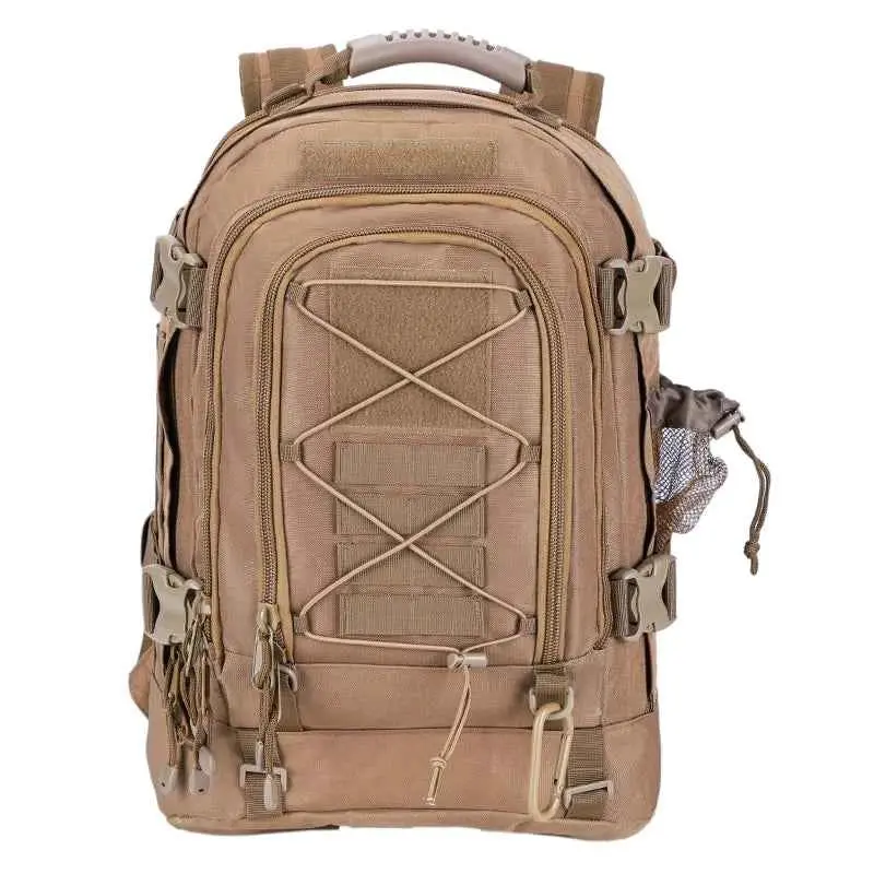 LQARMY 65L Outdoor Tactical Backpack Men's Outdoor Hiking Bag Large Capacity Military Army Bags Travelling Camping Rucksack