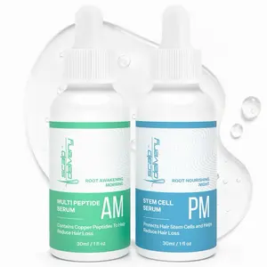 Scalp Delivery AM + PM Hair Growth Serum Duo – Thicker-Looking Hair & Healthy Scalp | 24-Hour Haircare with Copper Peptides (GHK-Cu) & Stem Cell