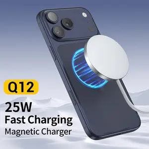25W Magnetic Wireless Charging Pad: Qi2.2 Qi2 MagSafe Fast Charger for Google Pixel 10 iPhone 17 16 Pro Max 16e 15 14 13 12 AirPods & Samsung Galaxy Series Gift Ideal for Desk & Travel