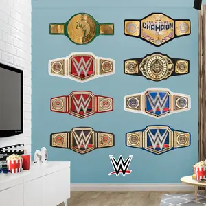 WWE - RealBig Titles Collection - Official WWE - Reusable Vinyl Wall Decals #1