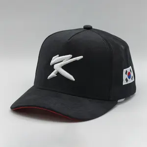 Korea Baseball Snapback - Unique A-Frame Snapback Full Suede Feel