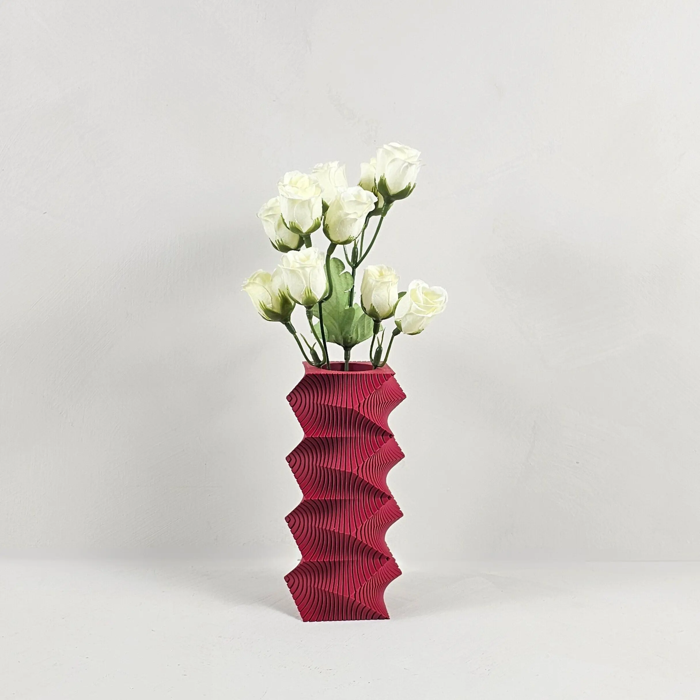 Modern Tall Floral Vase - Bud Vase for Artificial Flowers - Geometric Vase flower vase