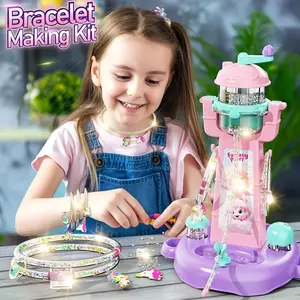 Handmade DIY Bead Making Machine, Manual Weaving Tool, Kids' Role-Playing Craft Toy, Christmas Gift, Birthday Present