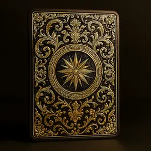 Black & Gold Ornate Masculine Metal Card – Luxury Keepsake Gift for Men, Anniversary, or Self-Manifestation - Forever Card Co.