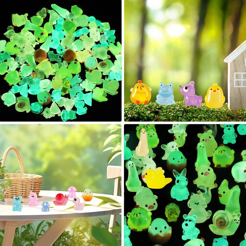 20pcs Mystery Bag Mini Glow Animal Mushroom Resin Models-Surprise Blind Bag Experience for Dollhouse,Fairy Garden Decor,Birthday Party Favors & DIY Crafts,Craft Kit|Playful Design|Realistic Ornaments gift Decoration Magical trinkets Figures blind box