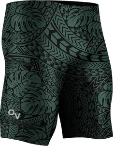 Onvous Tribal Dark Swim Jammers for Men - Men's Athletic Swimwear Jammer