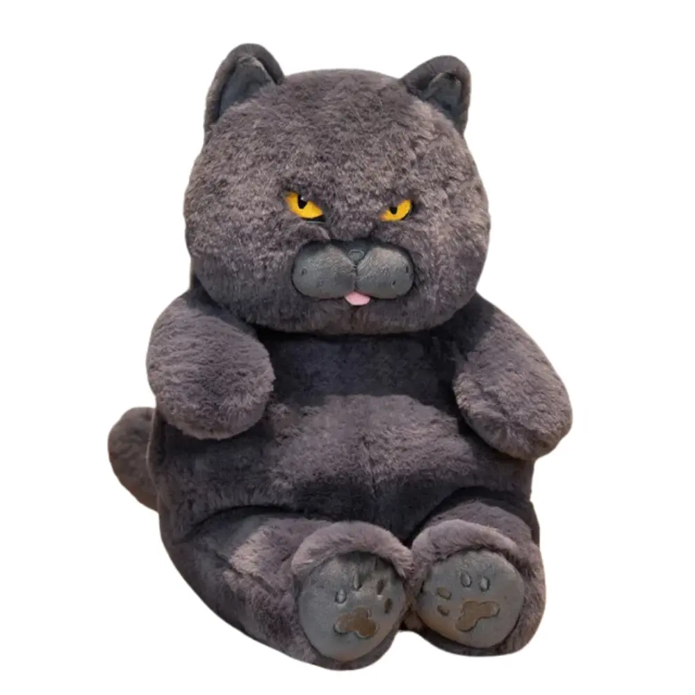 Black Cat Plush 17.7 inches, Black Cat Stuffed Animal, Cute Black Cat Stuffed Animal Plush, Cute Plush Toy Gifts for Birthday/Halloween/Christmas