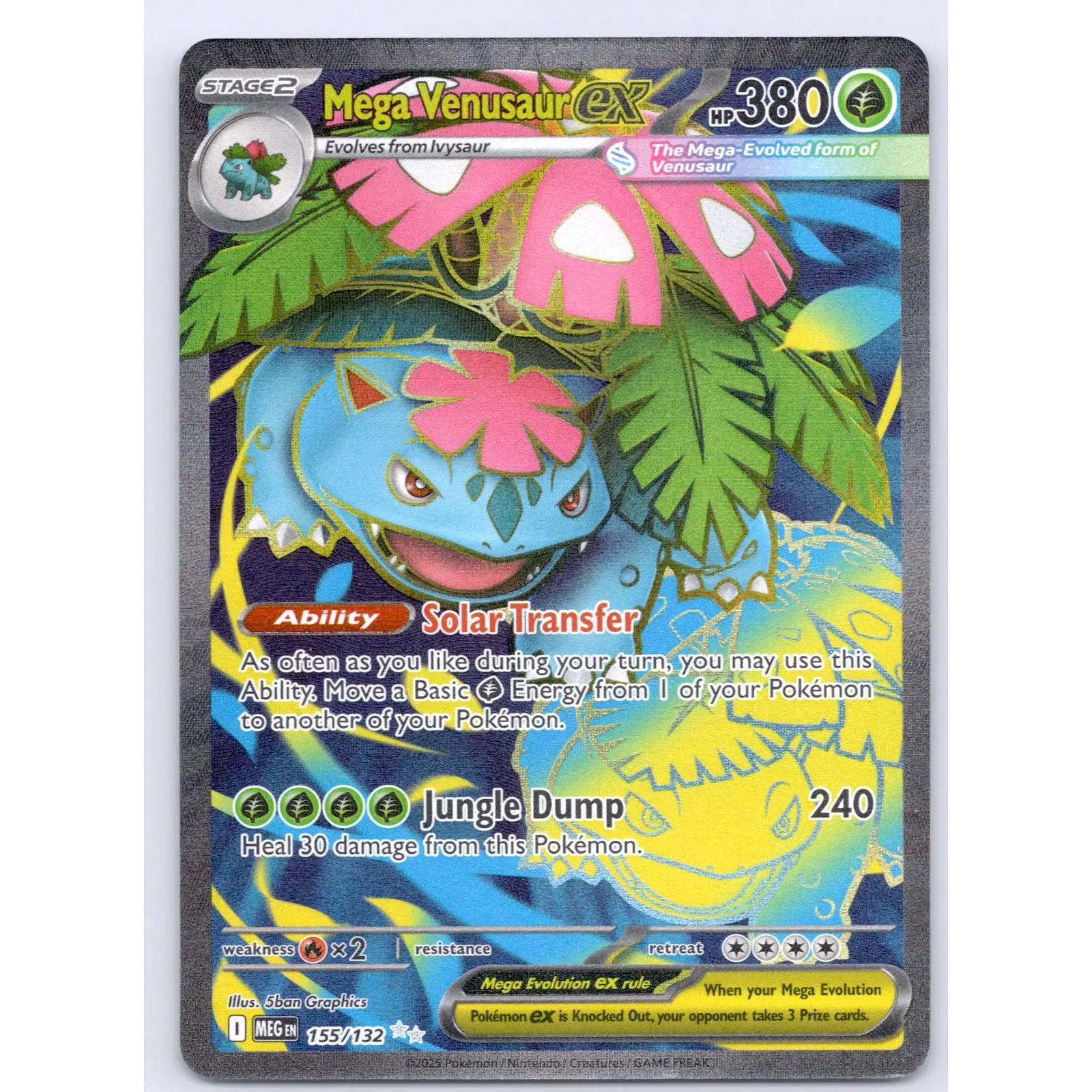 Mega Venusaur ex 155/132/MEG Ultra Rare NM - ME01: Mega Evolution