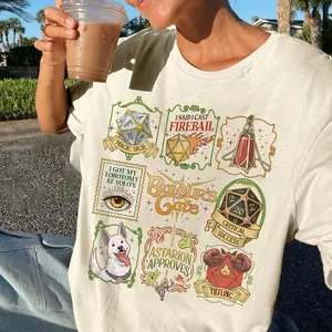 Baldur's Gate 3 Adventure Comfort Colors Shirt, High Elf Fantasy Top, Astarion BG3, Gaming Merch, Epic Video Game Gift