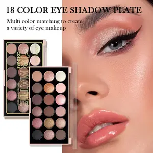 18-Color Eyeshadow Palette – Matte & Shimmer, Waterproof & Sweat-Proof | Ultra-Pigmented, Long-Lasting, Perfect for Everyday & Glam Looks Makeup Cosmetic Makeup