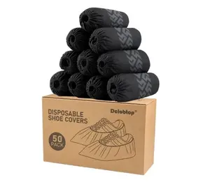 Shoe Booties Disposable Non Slip,Recyclable Shoe Covers Disposable Non Slip for Indoors, Fits Up To 11 US Men and 13 US Women Size,Recyclable Non-Woven Fabric