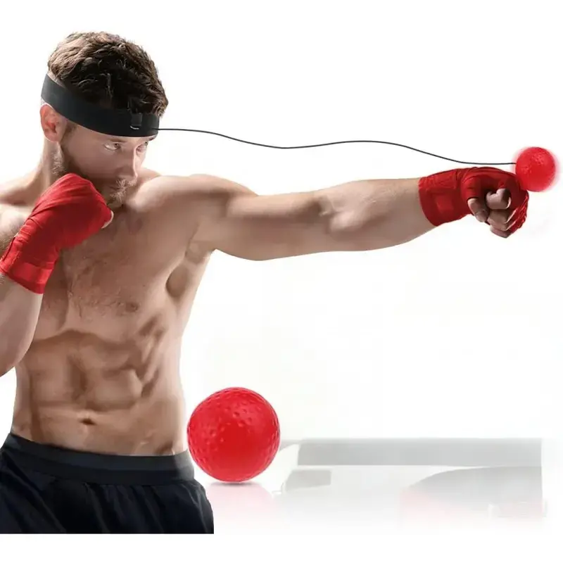 Boxing Reflex Ball Set, Adjustable Boxing Training Band for Adults & Kids, Interactive Punching Practice Equipment for Hand-Eye Coordination & Reaction Speed