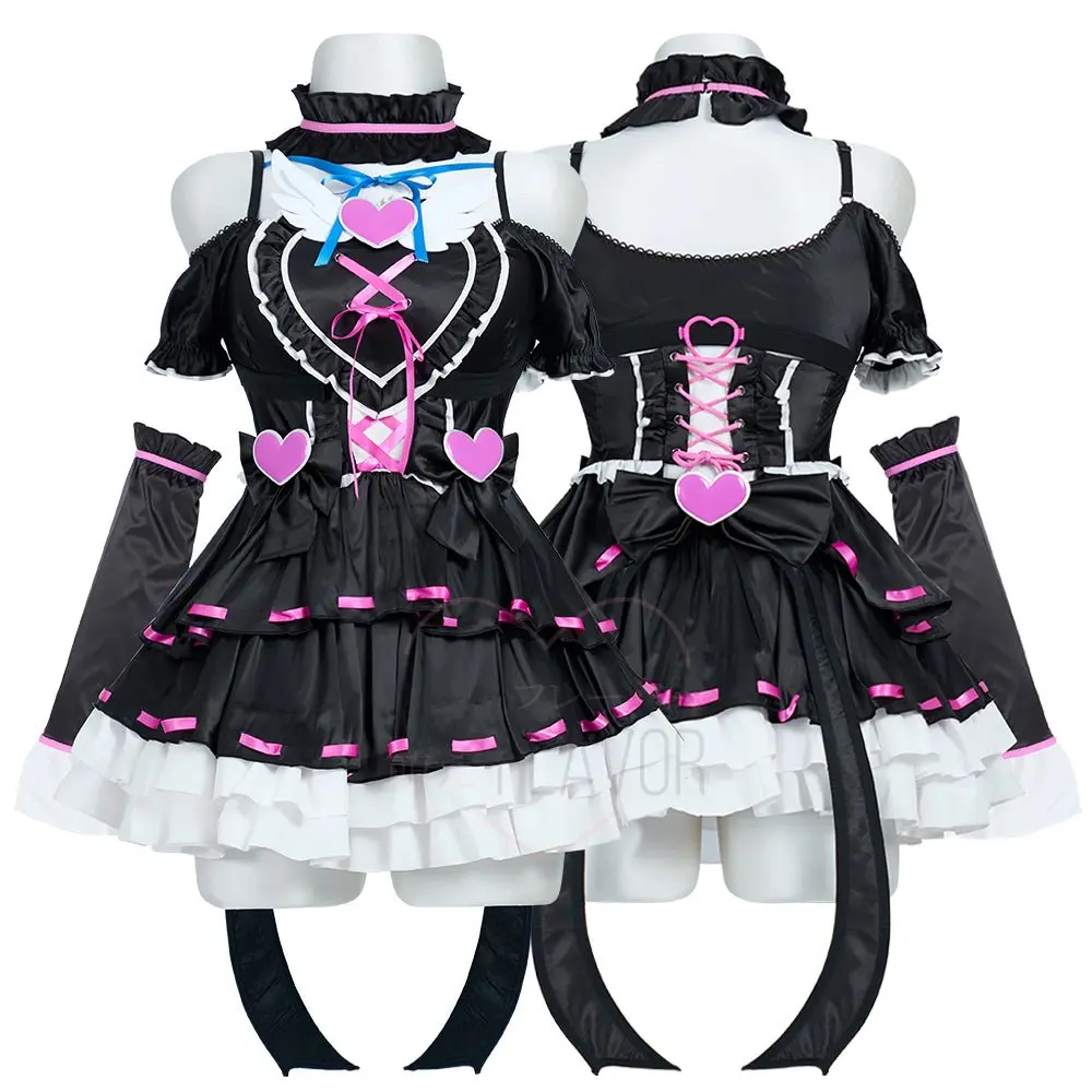 Fallen Grace Ruffle Heart Goth Dress