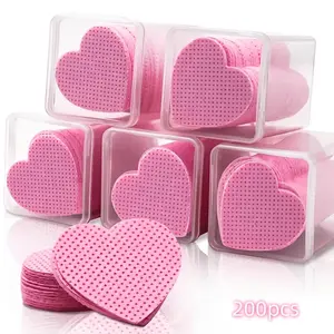 200pcs nail cleaning cotton pads - professional nail removal cotton nail tools, odorless, suitable for nail preparation and completion, nail art cleaning tools, nail art pads, Nail Art Remover | professional nail care