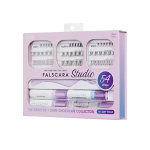 Falscara Studio Lash Extension Kit  - Dark Chocolate - 54 Volume Wisps