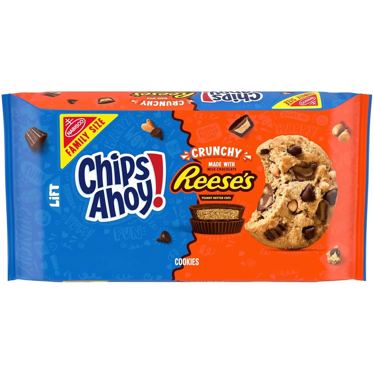 Reese’s Peanut Butter Cup Chocolate Chip Cookies, Family Size, 14.25 oz