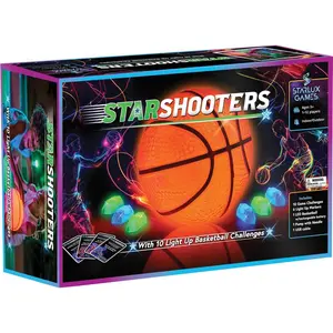 Starshooters: Light Up Basketball Set – Rechargeable, w/10 Game & Training Modes + Marker Lights