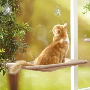 Comfortable Cat Window Perch for Cats, Cozy Hanging Cat Bed for Relaxation, Ideal Cat Furniture for Window Views