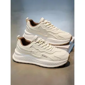 Men's Breathable Mesh Shoes, Trendy Casual Thick Sole Sneakers, Comfortable Sporty Dad Style Footwear for All Seasons