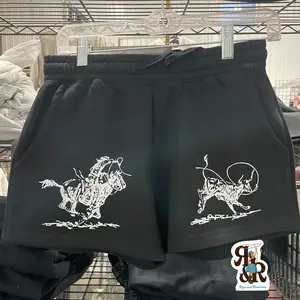 Rope & Ride Western Cowgirl Graphic Shorts