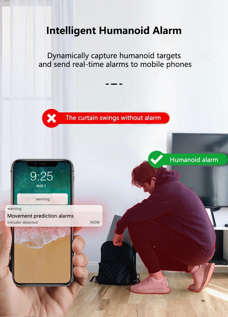 3MP 2K Window Camera,2.4GHz & 5GHz WiFi Indoor Cameras for Home Security with  Night Vision,Person & Motion Detection,24/7 Recording,Easy & Quick Install