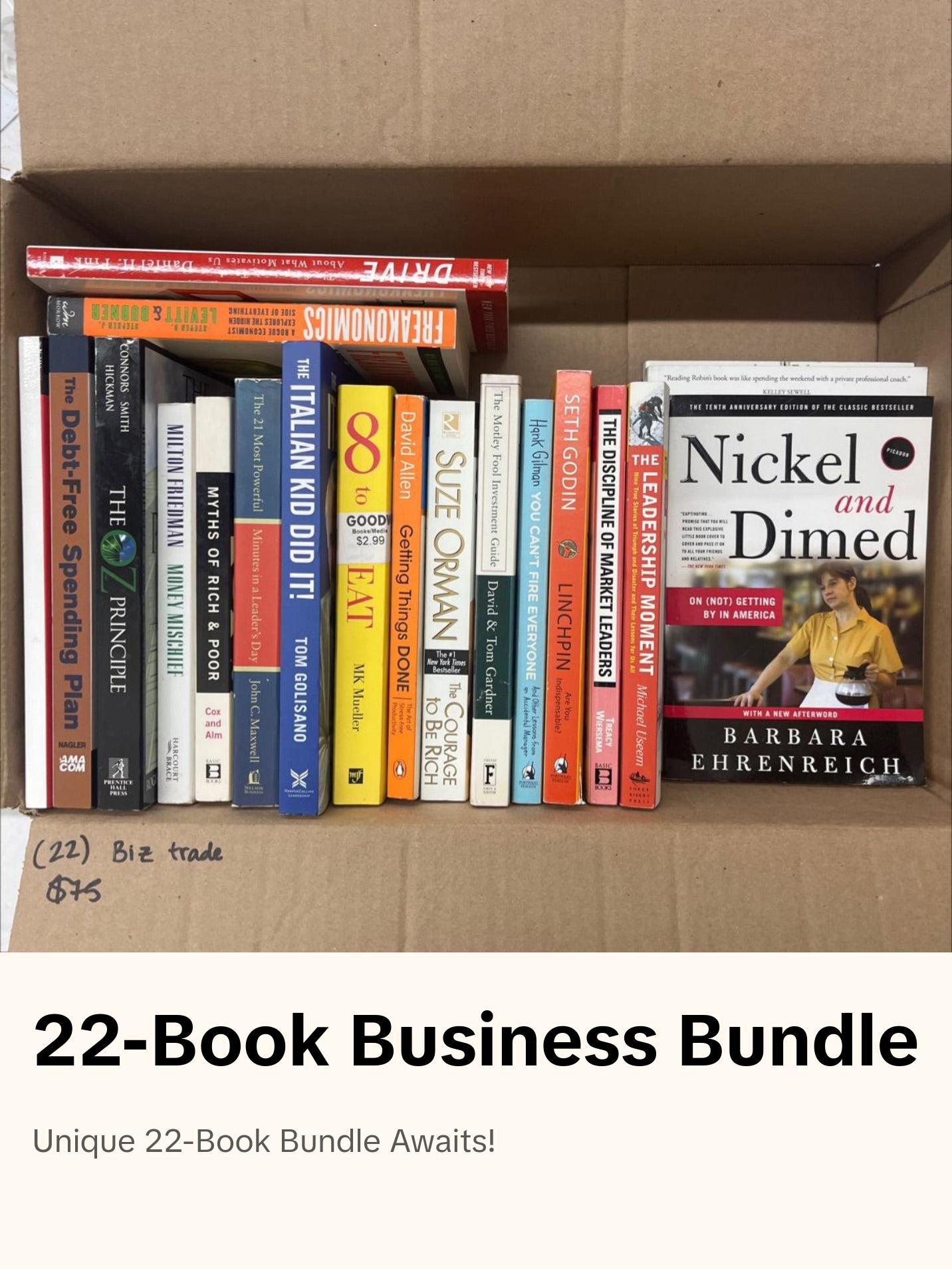 Paperback Business Book Bundle  22 books