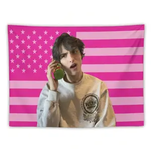 Fen Wolfhard Decorative Tapestry, American Flag Wall Hanging, Ideal for Dorms & Bedrooms, Enhances Space Aesthetics