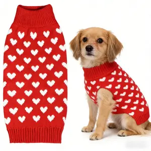 Loose Halloween Skull cozy home winter Ca luxury holiday outfit Pattern french Thermal Soft bulldog Valentines Day Dog in clothes dogclothes clothing Heart Sweater warm turtle Cable Polyester Cute Dog Fit Fleece fabric Sweater Pet Hoodie Sweatshirt  wear