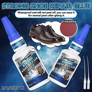 2/4/6/8pcs Shoe Glue Special Shoe Glue Repairer Shoe Glue Athletic Shoe Waterproof Strong Shoe Repair Glue Home Outdoor Repair Tool Fast-Setting