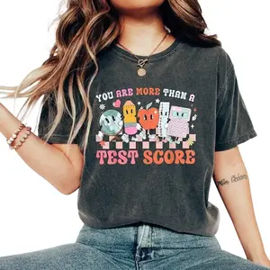 You Are More Than A Test Score Shirt, Groovy Motivational Testing Day T-Shirt, Testing Coordinator Tee, Teacher Shirt, State Testing Shirt