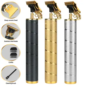Professional Trimmer Hair Clippers Cutting Beard Cordless Barber Shaving Machine Multicolor Black