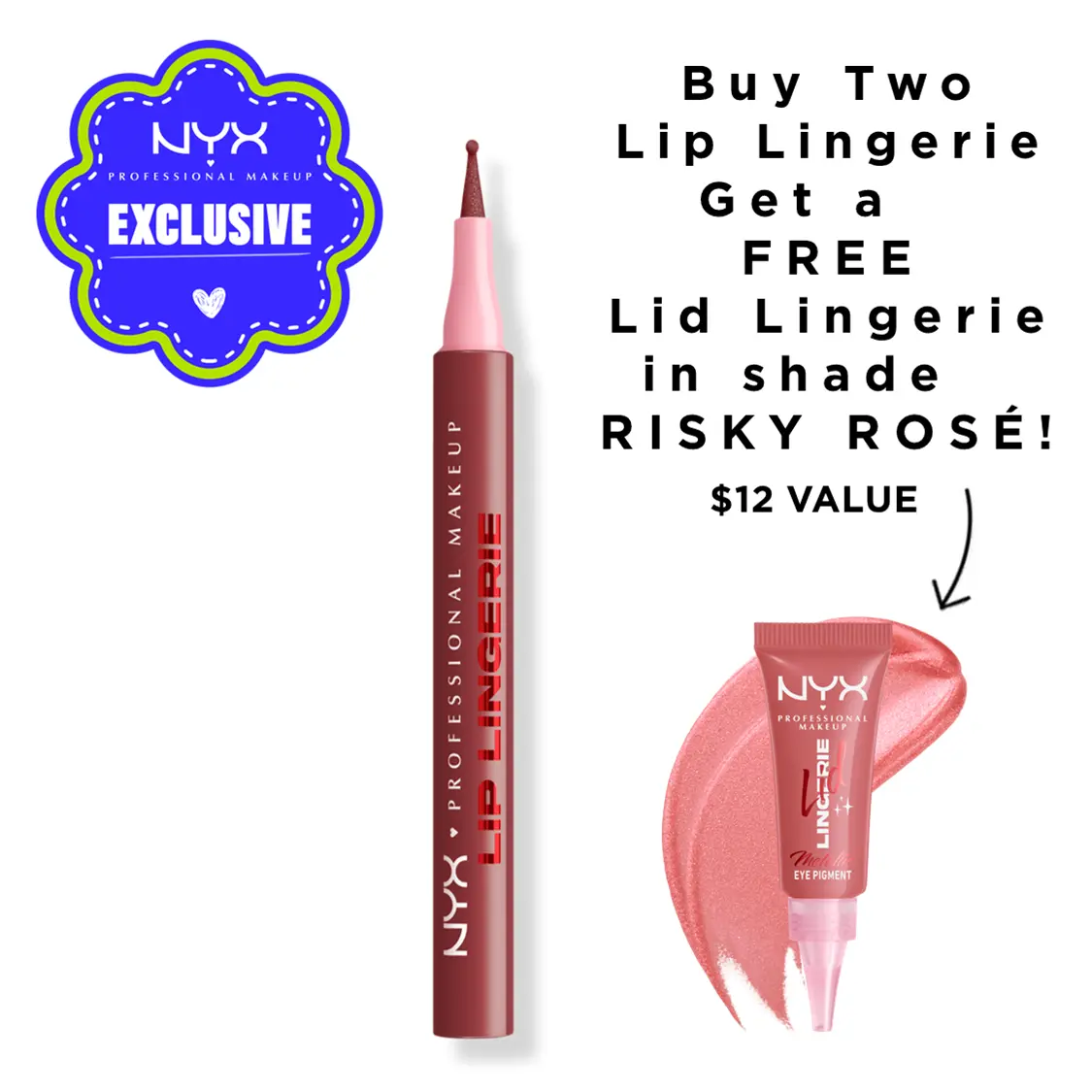 Lip Lingerie Sculpting Lip Liner Stain - Lightweight, Transfer-Proof, Waterproof, NYX Professional Makeup Lip Lingerie Sculpting Lip Liner Stain - Lightweight, Transfer-Proof, Waterproof, NYX Professional Makeup