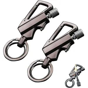 1 set of permanent flame unlimited lighter, multi-functional keychain bottle opener lighter, waterproof, windproof, reusable matches, suitable for camping, hiking, survival, and outdoor use (if there is no fuel in the product, you need to add it yourself