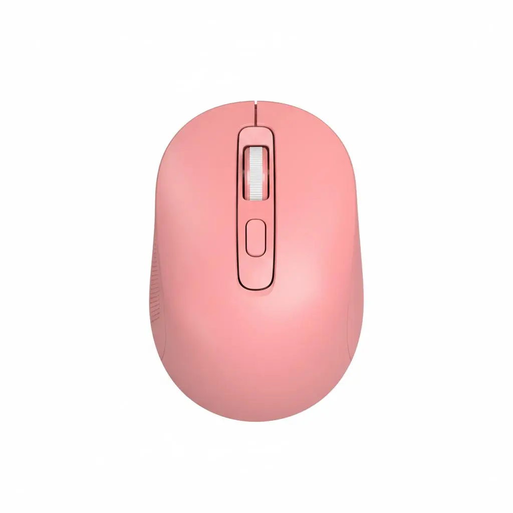 YaFiti SABLUTE Wireless Mouse for Laptop, 2.4G USB Computer Mouse with Silent Clicks, 3 Adjustable DPI and 6 Buttons, Compact Ergonomic Mouse for Small Hands, Windows, Mac, Chromebook, Pink