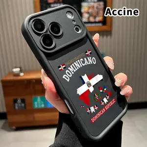 Soft Case for iPhone 17 Pro Max 16 15 14 Plus 13 12 Mini 11 XR X XS Air E Dominican Pride Essence Printed TPU Rubber Full Lens Guard Durable Smartphone Cover