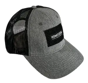 Howitzer Men's Adjustable Snapback Cap - Patriot, Military Grunt Style, Grey Hat