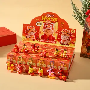 24 pieces 2026 Year of the Horse themed keychain set | New Year limited pony pendant | Party surprise gift