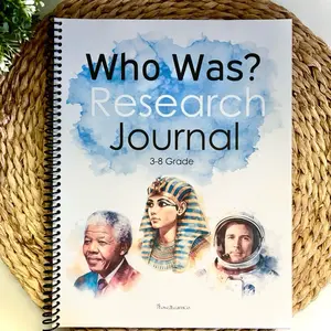 WHO WAS? Research Journal | Homeschool History 3-8 Grade