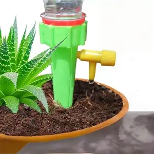 10-Pack Automatic Plant Watering Spikes - Adjustable Self-Watering Stakes with Slow-Release Valve for Outdoor & Vacation Plant Care