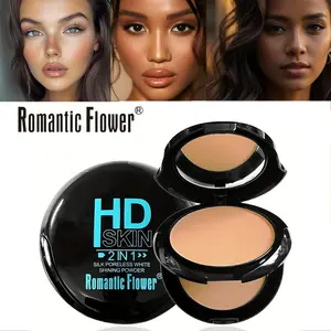 3 Color 2-in-1 Dual Layer Powder Concealer, Full Coverage Matte Long-lasting Oil Control Waterproof SPF Makeup, Daily Use